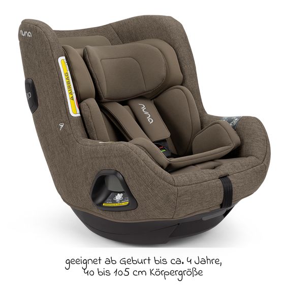 Nuna Seggiolino auto Reboarder TODL next i-Size 360° girevole dalla nascita fino a 4 anni (40 cm - 105 cm) incl. riduttore seggiolino - Pistacchio