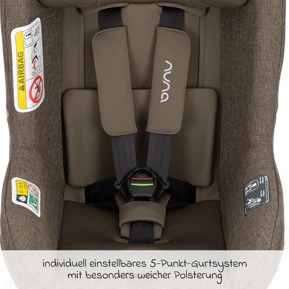 Nuna Seggiolino auto Reboarder TODL next i-Size 360° girevole dalla nascita fino a 4 anni (40 cm - 105 cm) incl. riduttore seggiolino - Pistacchio