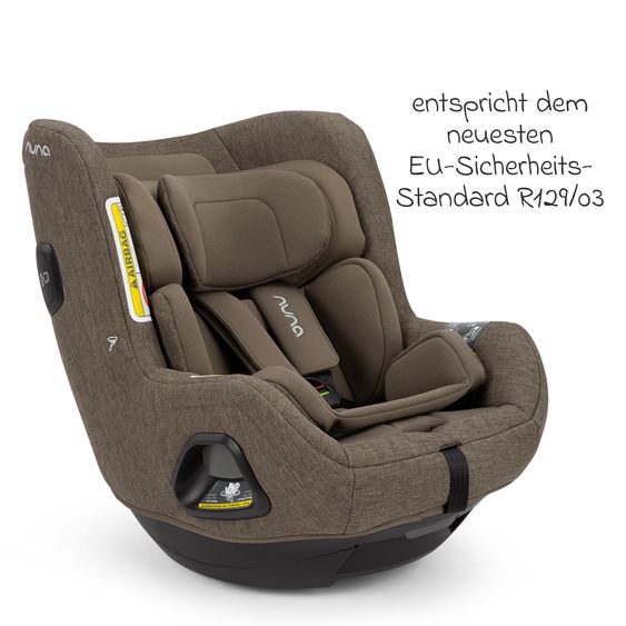 Nuna Seggiolino auto Reboarder TODL next i-Size 360° girevole dalla nascita fino a 4 anni (40 cm - 105 cm) incl. riduttore seggiolino - Pistacchio