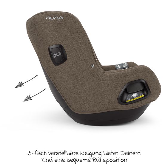 Nuna Seggiolino auto Reboarder TODL next i-Size 360° girevole dalla nascita fino a 4 anni (40 cm - 105 cm) incl. riduttore seggiolino - Pistacchio