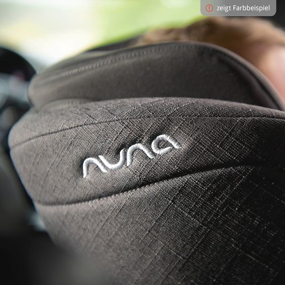 Nuna Reboarder child seat TODL next i-Size 360° incl. Base Curve rotatable from birth to 4 years (40 cm - 105 cm) with seat reducer, padding protection & play animal - Caviar