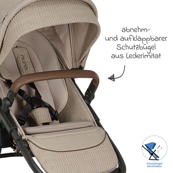 Nuna Second Sports Seat DEMI next with magnetic belt closure incl. rain cover - Cosmopolitan