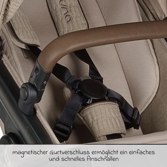 Nuna Second Sports Seat DEMI next with magnetic belt closure incl. rain cover - Cosmopolitan