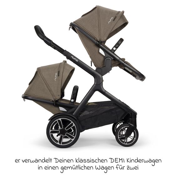 Nuna Second Sports Seat DEMI next with magnetic belt closure incl. rain cover - Pistachio