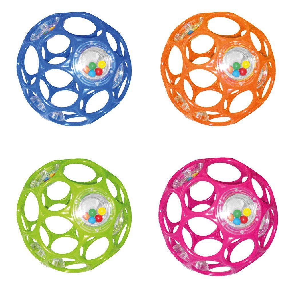 Oball Spiel- und Greifball mit Rassel 10 cm - verschiedene Designs