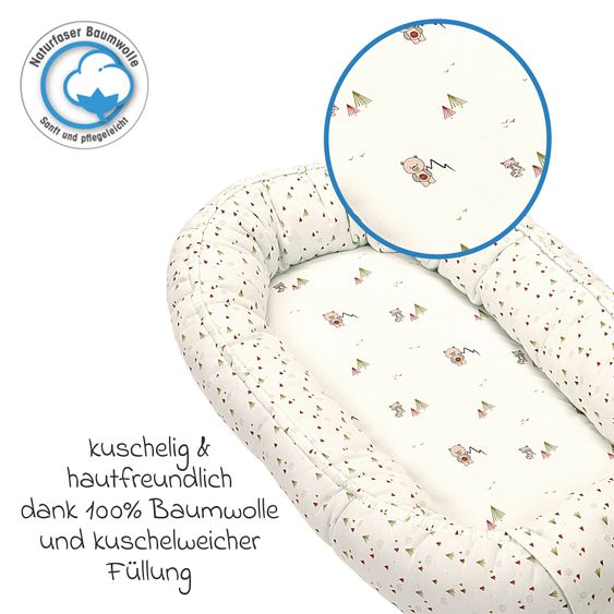 Odenwälder BabyNest das Original idealer Schlafplatz für zuhause und unterwegs - TwoFriends - Nature