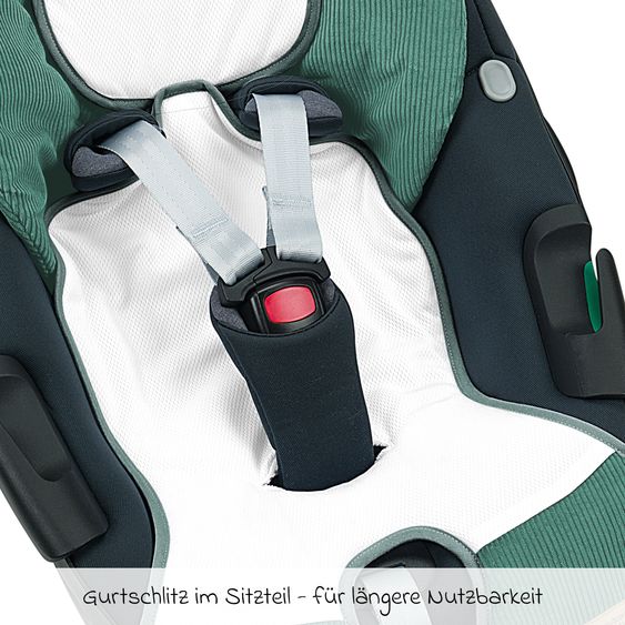 Odenwälder Copriseggiolino auto Babycool per una seduta confortevole - Cool Cord - Eucalipto