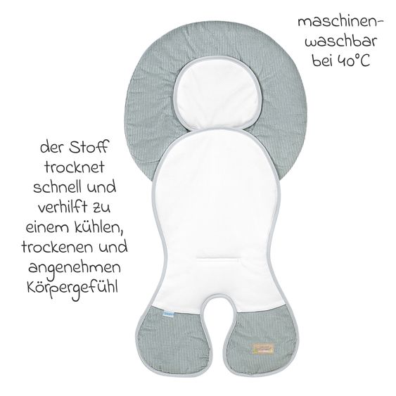 Odenwälder Copriseggiolino auto Babycool per una seduta confortevole - Cool Cord - Grigio chiaro