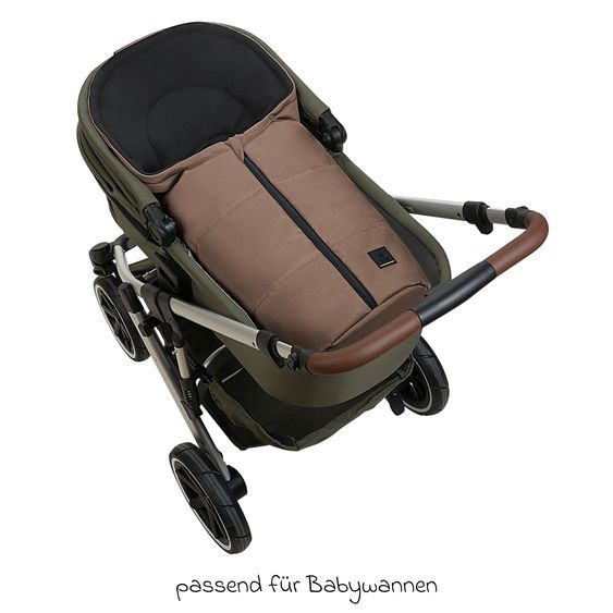 Odenwälder Fleece-Fußsack Benno für Babyschale & Babywanne - Desert Sand
