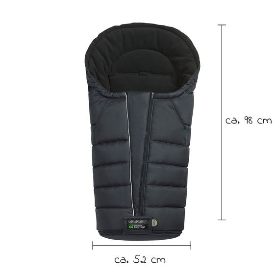 Odenwälder Fleece-Fußsack Carlo für Kinderwagen, Sportwagen & Buggy - Anthrazit
