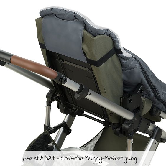 Odenwälder Fußsack Cosmo - Rocky Grey