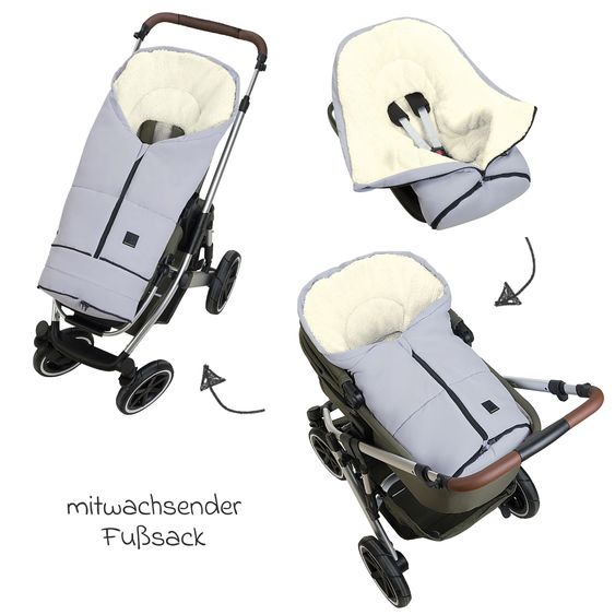Odenwälder Felix footmuff - Silent Grey