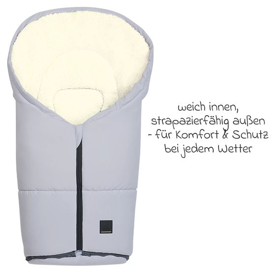 Odenwälder Felix footmuff - Silent Grey