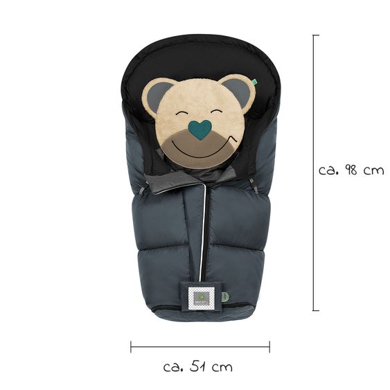 Odenwälder Fußsack Muckitex Mucki L-cs für Kinderwagen, Sportwagen & Buggy - Anthrazit