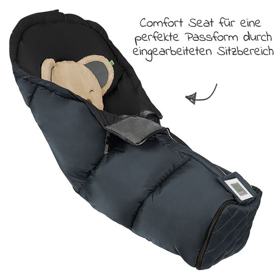 Odenwälder Fußsack Muckitex Mucki L-cs für Kinderwagen, Sportwagen & Buggy - Anthrazit