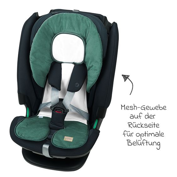 Odenwälder Kindersitz-Auflage Babycool für ein angenehmes Sitzgefühl - Cool Cord - Eucalyptus