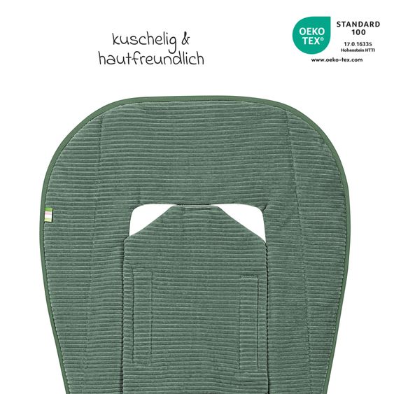 Odenwälder Kinderwagen-Auflage Nicky für Kinderwagen & Buggys - Eucalyptus