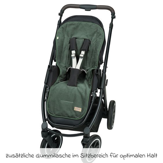 Odenwälder Kinderwagen-Auflage Nicky für Kinderwagen & Buggys - Eucalyptus