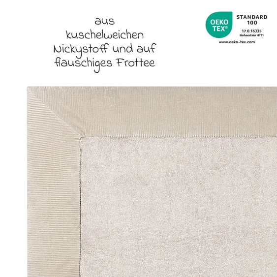 Odenwälder Krabbeldecke Nicky quadratisch Krabbel- und Spielunterlage 100 x 100 cm - Marokko