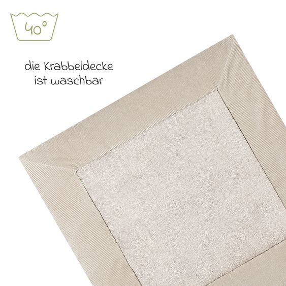 Odenwälder Krabbeldecke Nicky quadratisch Krabbel- und Spielunterlage 100 x 100 cm - Marokko