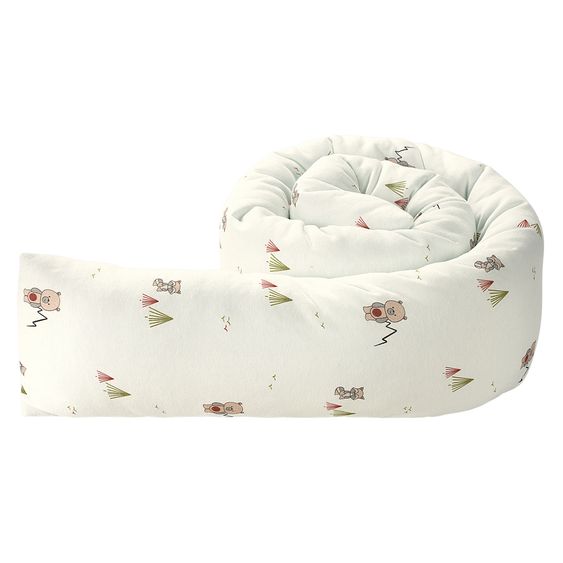 Odenwälder Nest roll jersey protects in crib and playpen 165 cm - TwoFriends - Nature