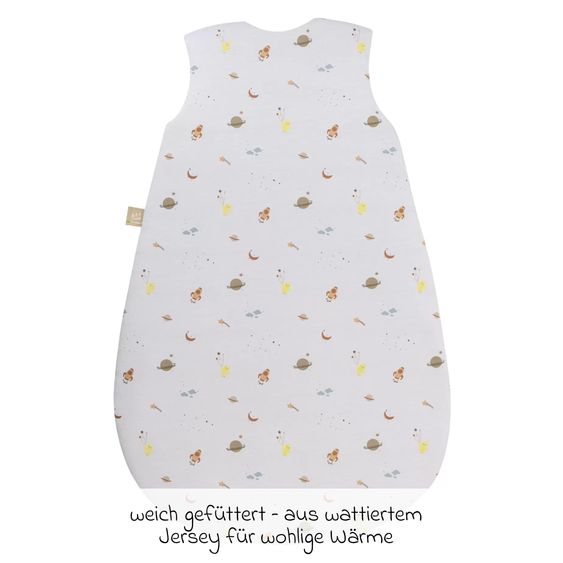 Odenwälder Schlafsack wattiert Jersey - Space - Grey - Gr. 90 cm