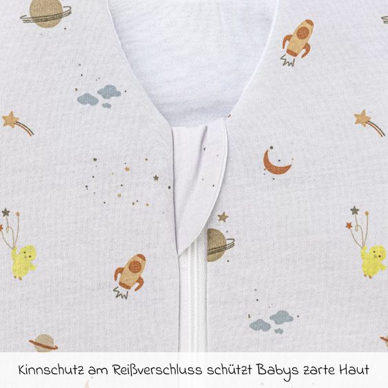 Odenwälder Schlafsack wattiert Jersey - Space - Grey - Gr. 90 cm