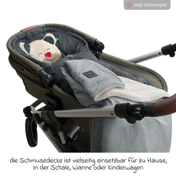 Odenwälder Schmusedecke Cord für die Wanne, Schale oder Kinderwagen 68 x 100 cm - Sahara