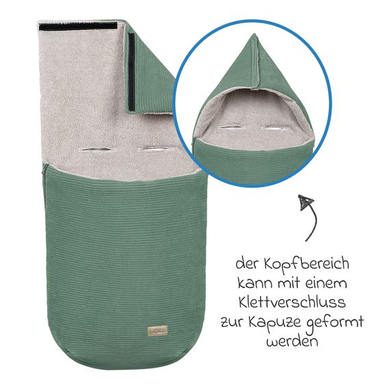 Odenwälder Steckkissen Nicky geeignet für Babyschalen, Babywanne & Tragetaschen - Eucalyptus