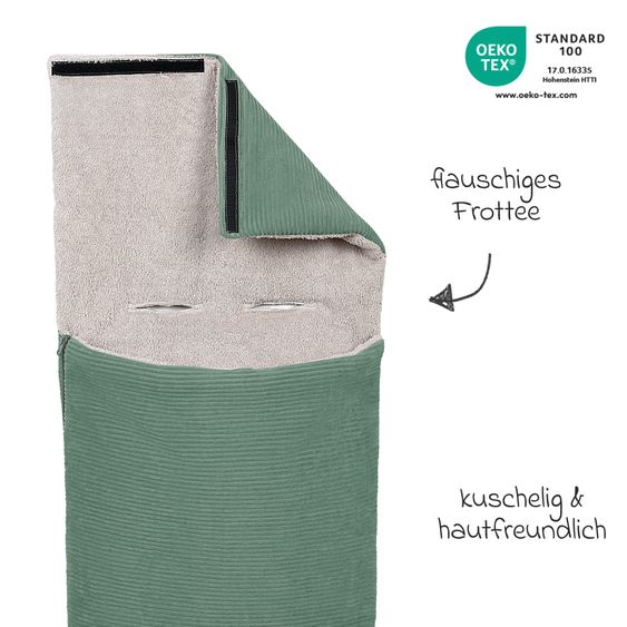Odenwälder Steckkissen Nicky geeignet für Babyschalen, Babywanne & Tragetaschen - Eucalyptus