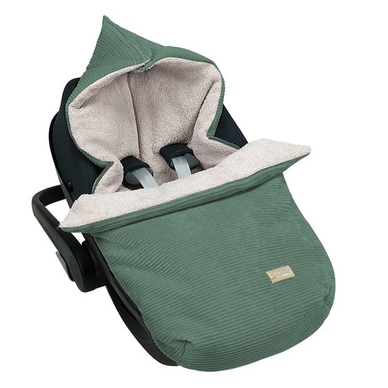 Odenwälder Steckkissen Nicky geeignet für Babyschalen, Babywanne & Tragetaschen - Eucalyptus