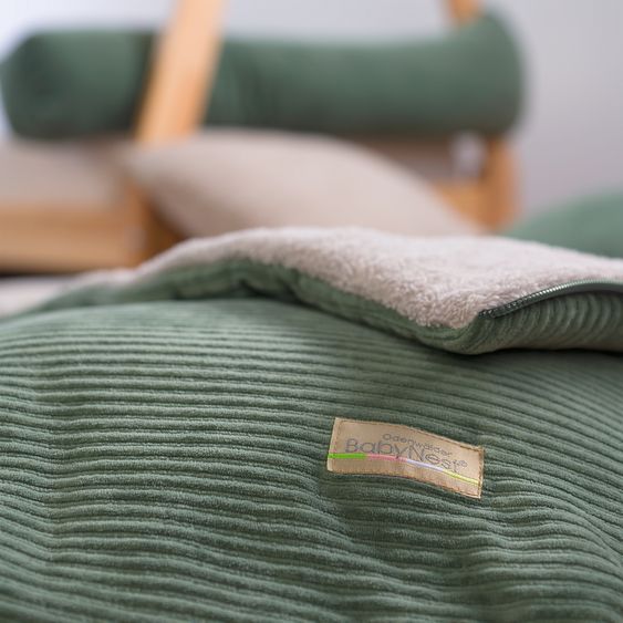 Odenwälder Steckkissen Nicky geeignet für Babyschalen, Babywanne & Tragetaschen - Eucalyptus