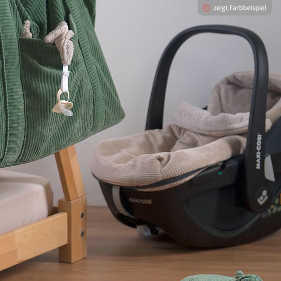Odenwälder Steckkissen Nicky geeignet für Babyschalen, Babywanne & Tragetaschen - Eucalyptus