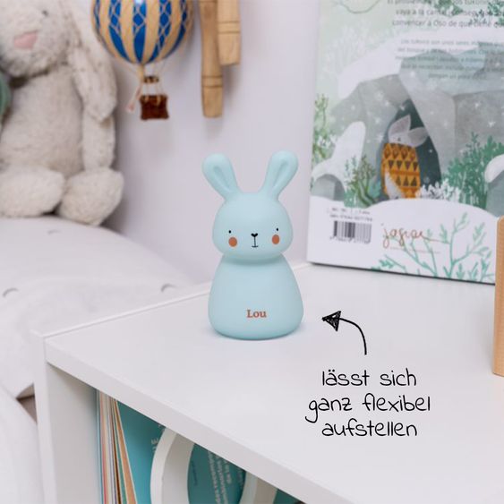 Olala Boutique Nachtlicht Micro-USB - Häschen - Blau