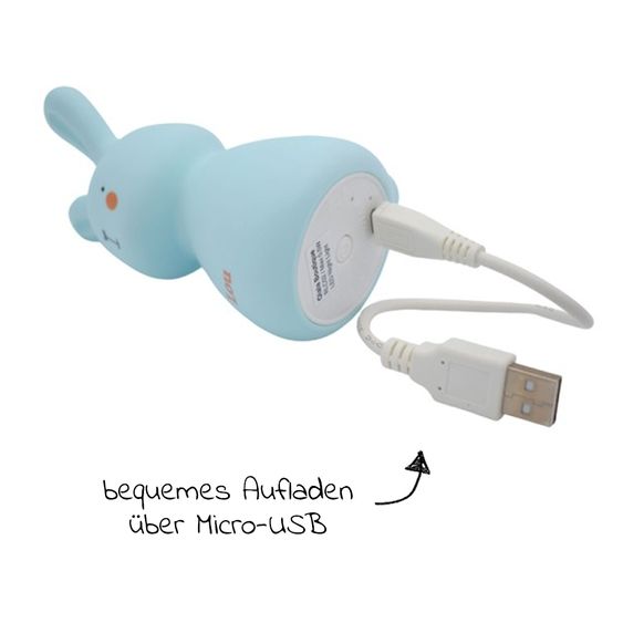 Olala Boutique Nachtlicht Micro-USB - Häschen - Blau