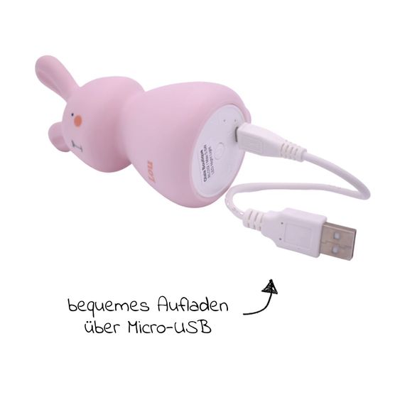 Olala Boutique Nachtlicht Micro-USB - Häschen - Pink