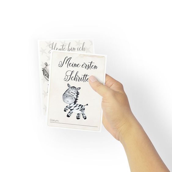 OLGS Babyartikel Baby-Meilensteinkarten - Junge
