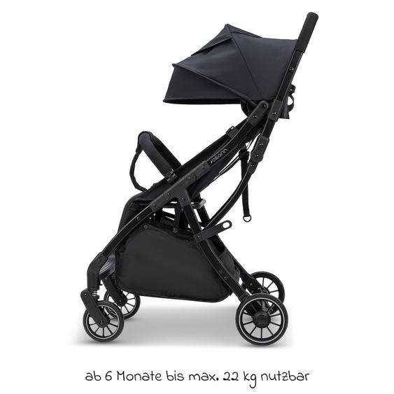 Osann Buggy & Pushchair Vegas up to 22 kg with Auto-Fold function, reclining position incl. cupholder - Carbon