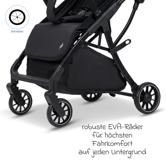 Osann Buggy & Pushchair Vegas up to 22 kg with Auto-Fold function, reclining position incl. cupholder - Carbon