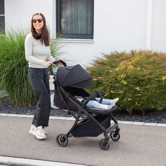 Osann Buggy & Pushchair Vegas up to 22 kg with Auto-Fold function, reclining position incl. cupholder - Carbon