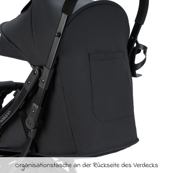 Osann Buggy & Pushchair Vegas up to 22 kg with Auto-Fold function, reclining position incl. cupholder - Carbon