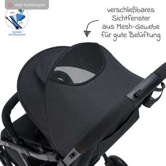 Osann Buggy & Pushchair Vegas up to 22 kg with Auto-Fold function, reclining position incl. cupholder - Wheat