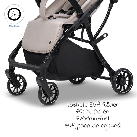 Osann Buggy & Pushchair Vegas up to 22 kg with Auto-Fold function, reclining position incl. cupholder - Wheat