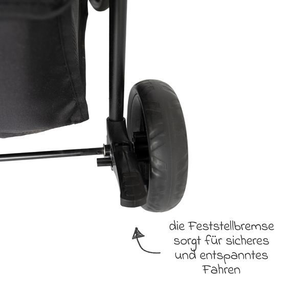 Osann Hundebuggy bis 15 kg belastbar auch für Katzen & andere kleine Haustiere - My Friend - Grau