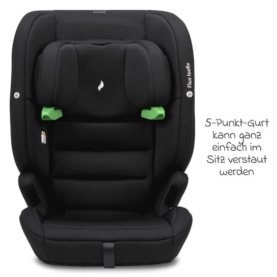 Osann Flux Isofix i-Size child car seat from 9 months - 12 years (76 cm - 150 cm) with Isofix & Top-Tether - Grey Melange