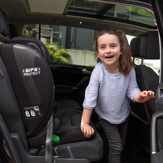 Osann Seggiolino auto Flux Isofix i-Size da 9 mesi a 12 anni (76 cm - 150 cm) con Isofix e Top-Tether - Grigio Melange