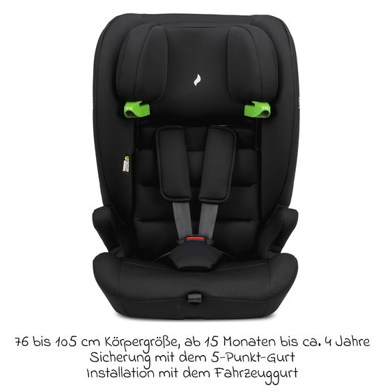 Osann Lupo i-Size child car seat from 9 months - 12 years (76 cm - 150 cm) - Black