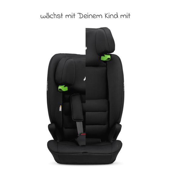 Osann Kindersitz Lupo Isofix i-Size ab 15 Monate - 12 Jahre (76 cm - 150) mit Isofix & Top-Tether - Black