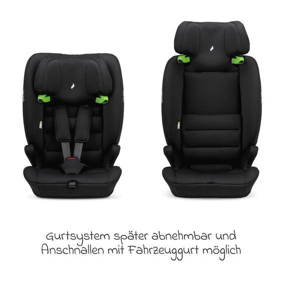 Osann Kindersitz Lupo Isofix i-Size ab 15 Monate - 12 Jahre (76 cm - 150) mit Isofix & Top-Tether - Black