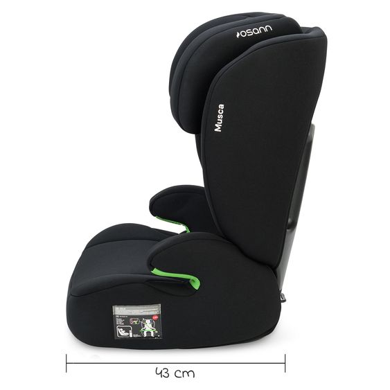 Osann Musca i-Size child seat from 3 years - 12 years (100 cm - 150 cm) - Black